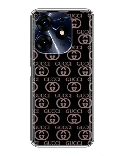 Чехол для TECNO Spark 10 Pro с картинкой «Классическая монограмма Gucci»