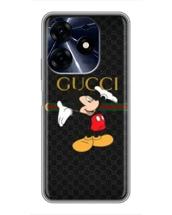 Чехол для TECNO Spark 10 Pro с картинкой «Микки Маус Gucci»