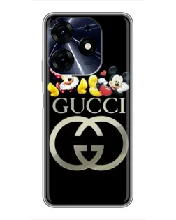 Чехол для TECNO Spark 10 Pro с картинкой «Gucci — герои Disney»