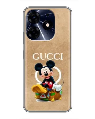 Чехол для TECNO Spark 10 Pro с картинкой «Микки Маус Gucci — крафт»