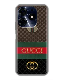 Чехол для TECNO Spark 10 Pro с картинкой «Gucci — брендированный десерт»