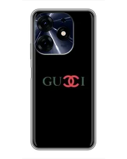 Чехол для TECNO Spark 10 Pro с картинкой «Gucci — красный градиент»