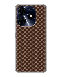 Чохол для TECNO Spark 10 Pro з картинкою «Gucci — шоколадна сітка»