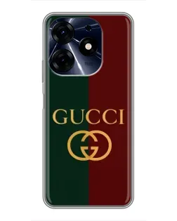 Чохол для TECNO Spark 10 Pro з картинкою «Gucci — темно-зелений градієнт»