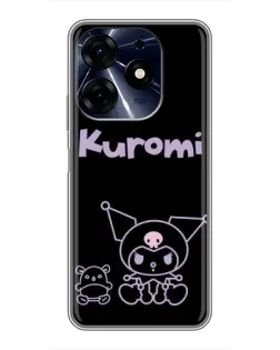 Чохол для TECNO Spark 10 Pro з картинкою «Kuromi — чорний мінімалізм» Чохол для TECNO Spark 10 Pro з картинкою «Kuromi — чорний мінімалізм»