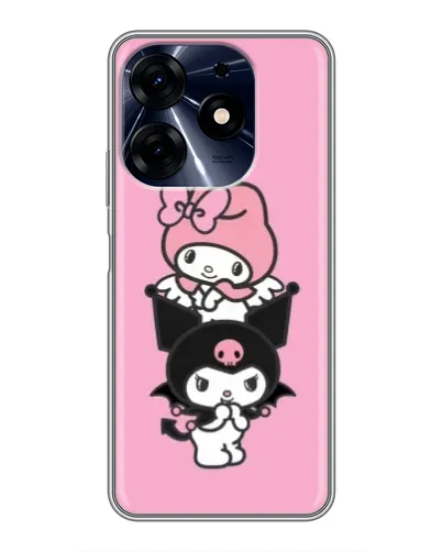 Чехол для TECNO Spark 10 Pro с картинкой «My Melody и Kuromi» Чехол для TECNO Spark 10 Pro с картинкой «My Melody и Kuromi»