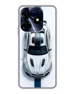 Чехол для TECNO Spark 10 Pro с картинкой «Вид сверху — BMW M»