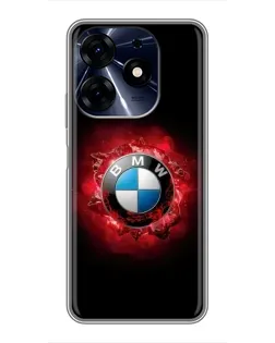 Чехол для TECNO Spark 10 Pro с картинкой «Логотип BMW — вспышка»