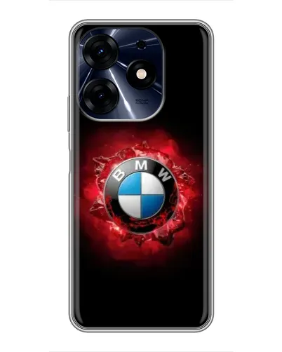 Чехол для TECNO Spark 10 Pro с картинкой «Логотип BMW — вспышка»