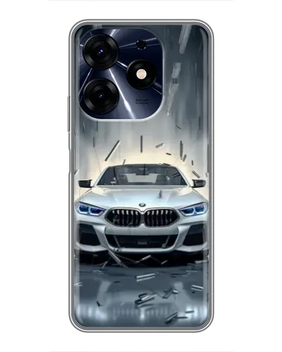 Чехол для TECNO Spark 10 Pro с картинкой «BMW в свете фар»