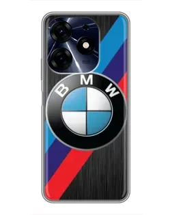 Чехол для TECNO Spark 10 Pro с картинкой «BMW M-stripes стиль»