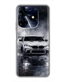 Чехол для TECNO Spark 10 Pro с картинкой «BMW сквозь туман»