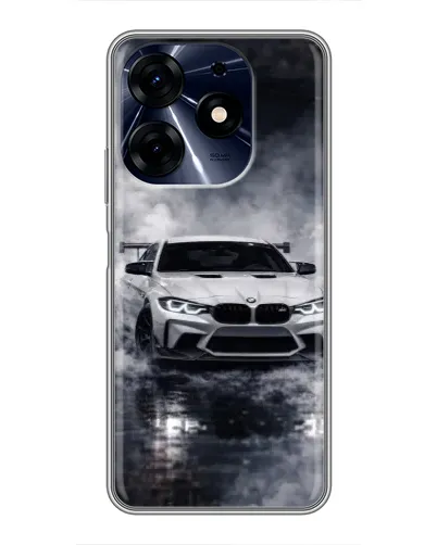 Чехол для TECNO Spark 10 Pro с картинкой «BMW сквозь туман»