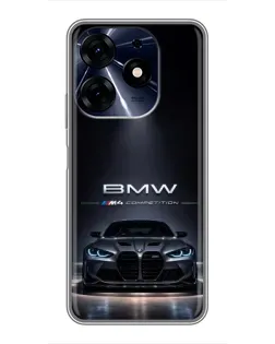 Чехол для TECNO Spark 10 Pro с картинкой «BMW сквозь ночной город» Чехол для TECNO Spark 10 Pro с картинкой «BMW сквозь ночной город»