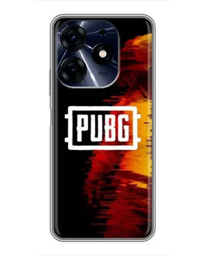 Чехол для TECNO Spark 10 Pro с картинкой «Яркий логотип PUBG»