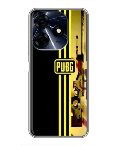 Чехол для TECNO Spark 10 Pro с картинкой «PUBG — камуфляжный шлем»
