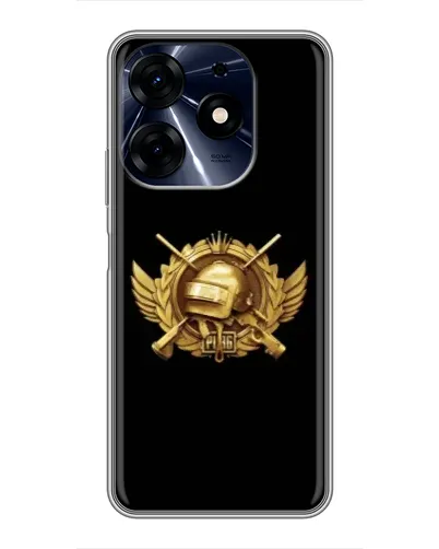 Чехол для TECNO Spark 10 Pro с картинкой «PUBG — оранжевый градиент»