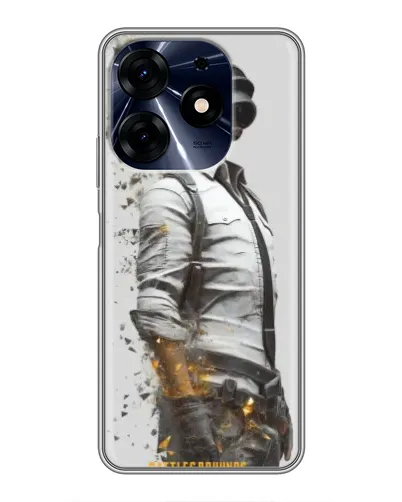 Чехол для TECNO Spark 10 Pro с картинкой «PUBG — боец в пыли»