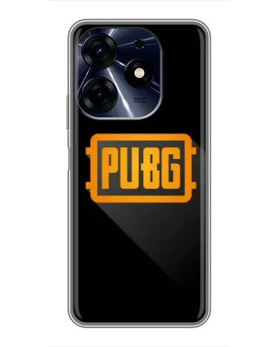 Чехол для TECNO Spark 10 Pro с картинкой «PUBG — рамка лого»