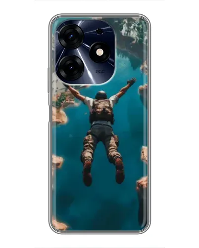 Чехол для TECNO Spark 10 Pro с картинкой «PUBG — свободное падение»