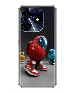 Чохол для TECNO Spark 10 Pro з картинкою «Among Us — 3D стиль»