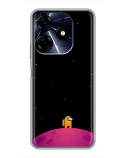 Чохол для TECNO Spark 10 Pro з картинкою «Самотній герой на планеті»