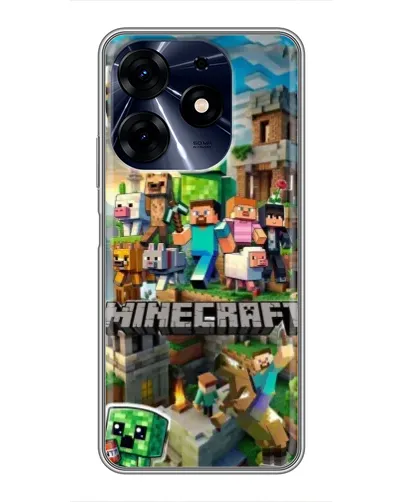 Чехол для TECNO Spark 10 Pro с картинкой «Замок Minecraft» Чехол для TECNO Spark 10 Pro с картинкой «Замок Minecraft»