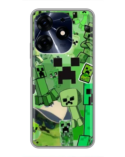 Чехол для TECNO Spark 10 Pro с картинкой «Криперы Minecraft» Чехол для TECNO Spark 10 Pro с картинкой «Криперы Minecraft»