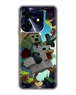 Чохол для TECNO Spark 10 Pro з картинкою «Стів та гусь»