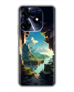 Чехол для TECNO Spark 10 Pro с картинкой «Вид из пещеры»