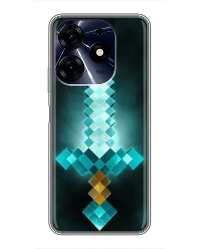 Чехол для TECNO Spark 10 Pro с картинкой «Алмазный меч неон» Чехол для TECNO Spark 10 Pro с картинкой «Алмазный меч неон»