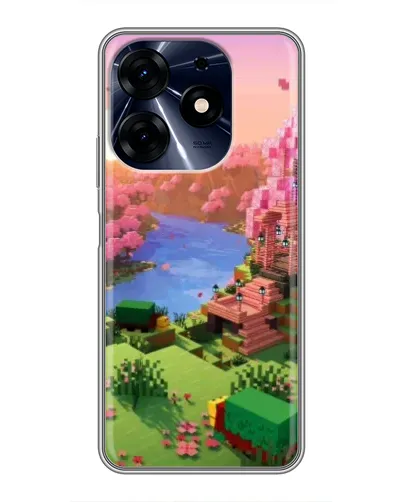 Чехол для TECNO Spark 10 Pro с картинкой «Розовое дерево Minecraft» Чехол для TECNO Spark 10 Pro с картинкой «Розовое дерево Minecraft»