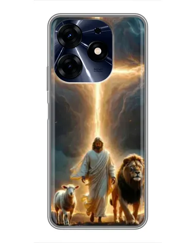 Чехол для TECNO Spark 10 Pro с картинкой «Лев Иуды и Свет» Чехол для TECNO Spark 10 Pro с картинкой «Лев Иуды и Свет»