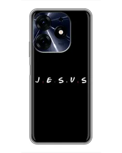 Чехол для TECNO Spark 10 Pro с картинкой «Точки веры J.E.S.U.S.»