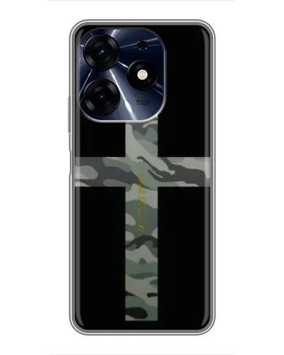 Чехол для TECNO Spark 10 Pro с картинкой «Милитари Крест» Чехол для TECNO Spark 10 Pro с картинкой «Милитари Крест»
