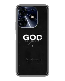 Чехол для TECNO Spark 10 Pro с картинкой «GOD — Бог над всем»