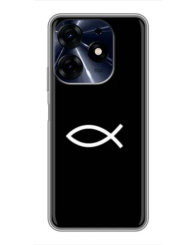 Чехол для TECNO Spark 10 Pro с картинкой «Символ рыбы Jesus» Чехол для TECNO Spark 10 Pro с картинкой «Символ рыбы Jesus»
