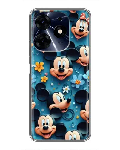 Чехол для TECNO Spark 10 Pro с картинкой «Паттерн Микки и Минни»