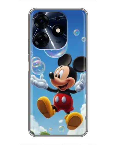 Чехол для TECNO Spark 10 Pro с картинкой «Mickey и мыльные пузыри»