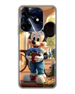 Чехол для TECNO Spark 10 Pro с картинкой «Микки садовод»