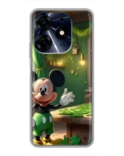 Чехол для TECNO Spark 10 Pro с картинкой «Микки в мастерской»
