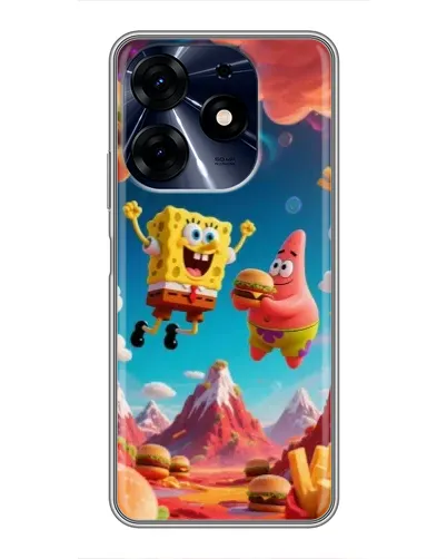 Чехол для TECNO Spark 10 Pro с картинкой «Космический фастфуд»