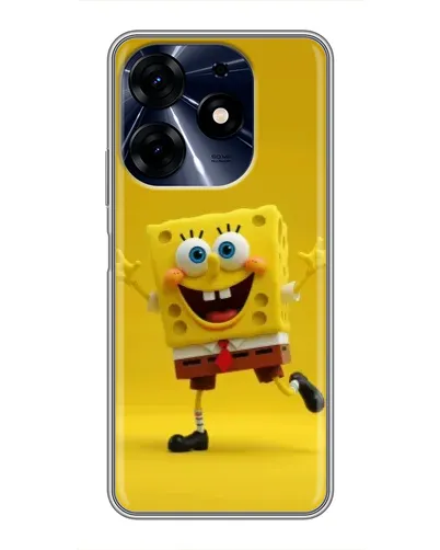 Чехол для TECNO Spark 10 Pro с картинкой «Позитивный Губка Боб»