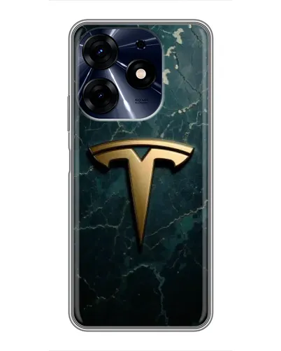 Чехол для TECNO Spark 10 Pro с картинкой «Мраморная Tesla Gold» Чехол для TECNO Spark 10 Pro с картинкой «Мраморная Tesla Gold»