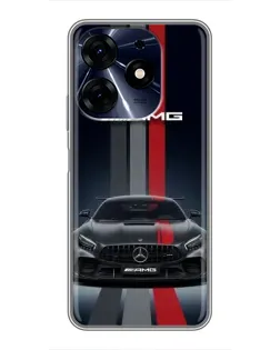 Чохол для TECNO Spark 10 Pro з картинкою «Mercedes — білий карбон» Чохол для TECNO Spark 10 Pro з картинкою «Mercedes — білий карбон»