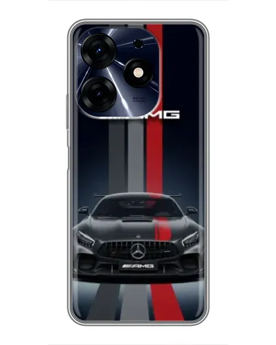 Чехол для TECNO Spark 10 Pro с картинкой «Mercedes — белый карбон» Чехол для TECNO Spark 10 Pro с картинкой «Mercedes — белый карбон»