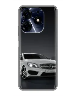 Чехол для TECNO Spark 10 Pro с картинкой «Mercedes AMG GT Silver»