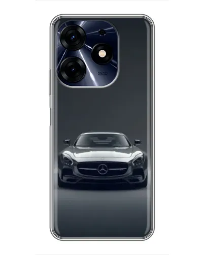 Чехол для TECNO Spark 10 Pro с картинкой «Mercedes на черном» Чехол для TECNO Spark 10 Pro с картинкой «Mercedes на черном»