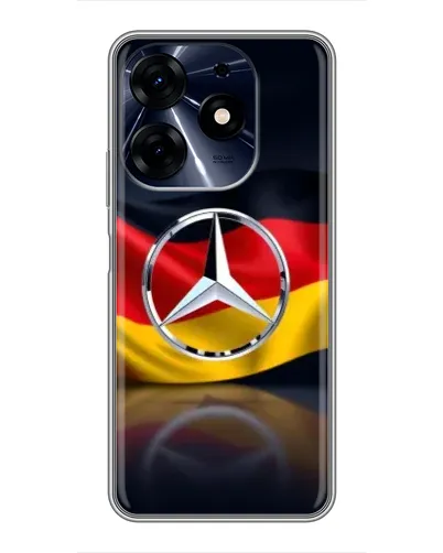 Чехол для TECNO Spark 10 Pro с картинкой «Mercedes — флаг Германии» Чехол для TECNO Spark 10 Pro с картинкой «Mercedes — флаг Германии»
