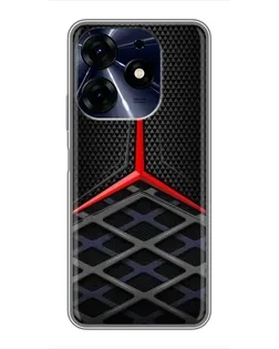 Чехол для TECNO Spark 10 Pro с картинкой «Mercedes Carbon Grid»